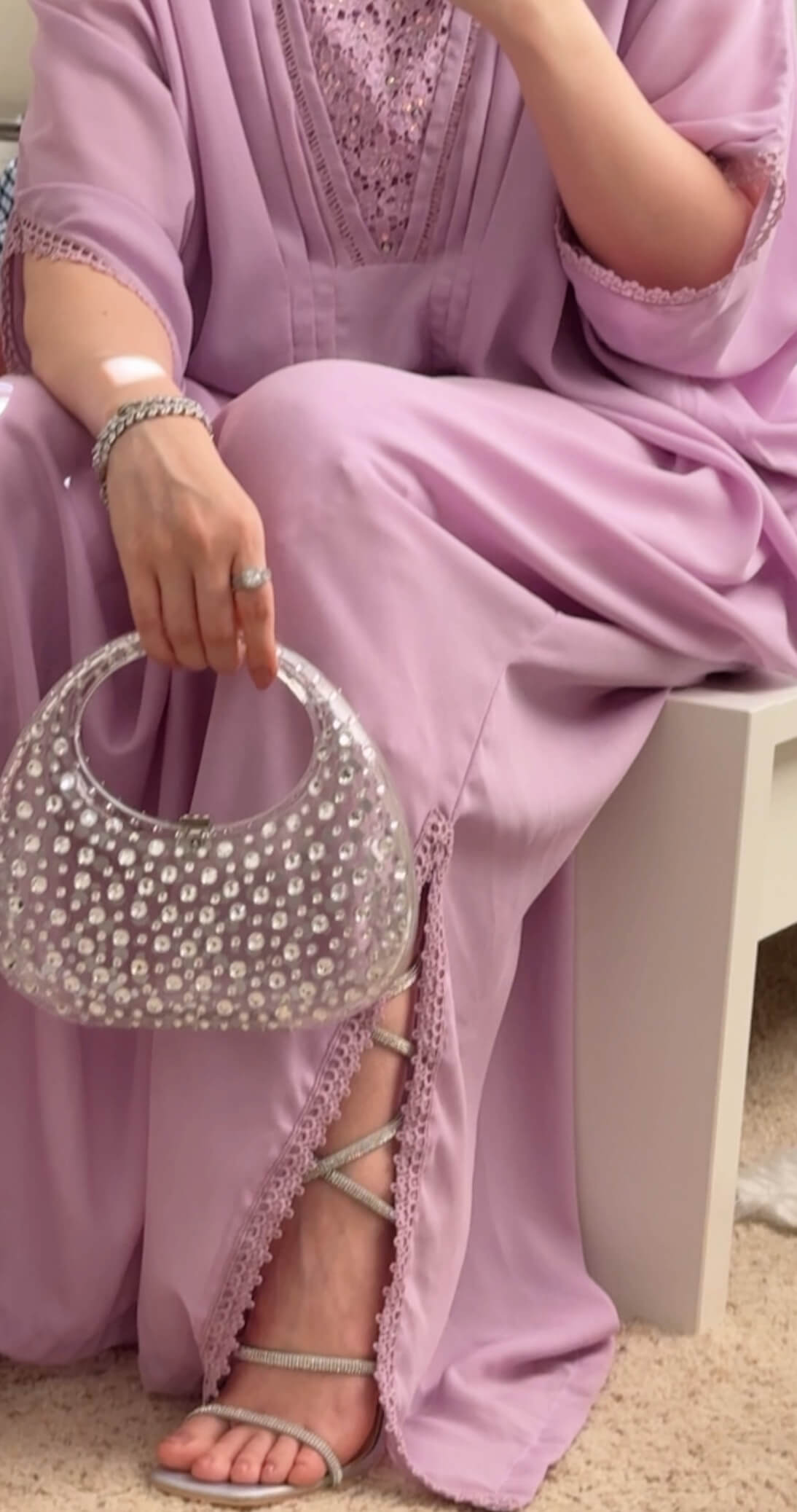 Lavender luxe kaftan