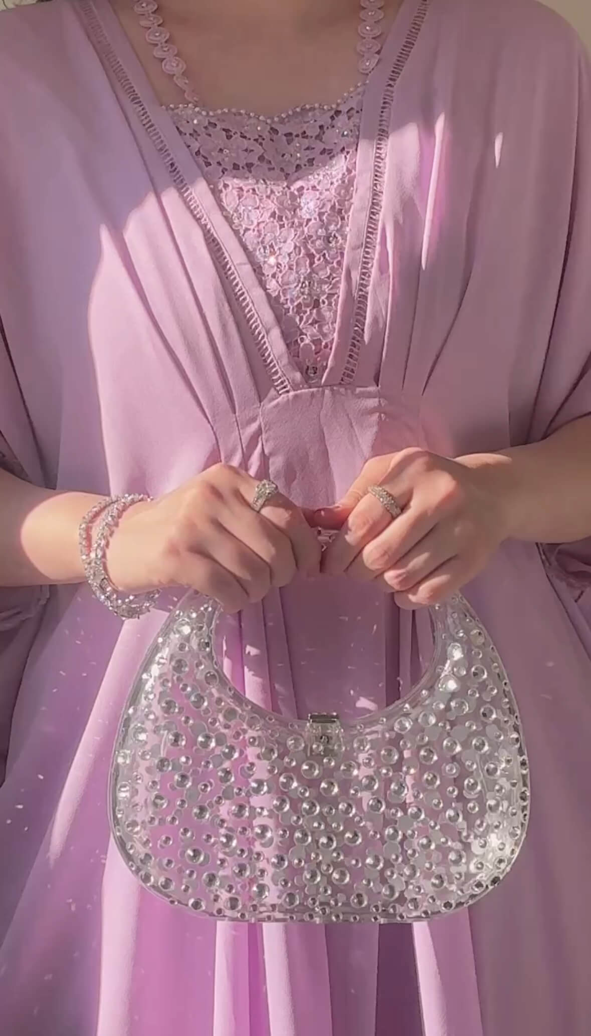 Lavender luxe kaftan